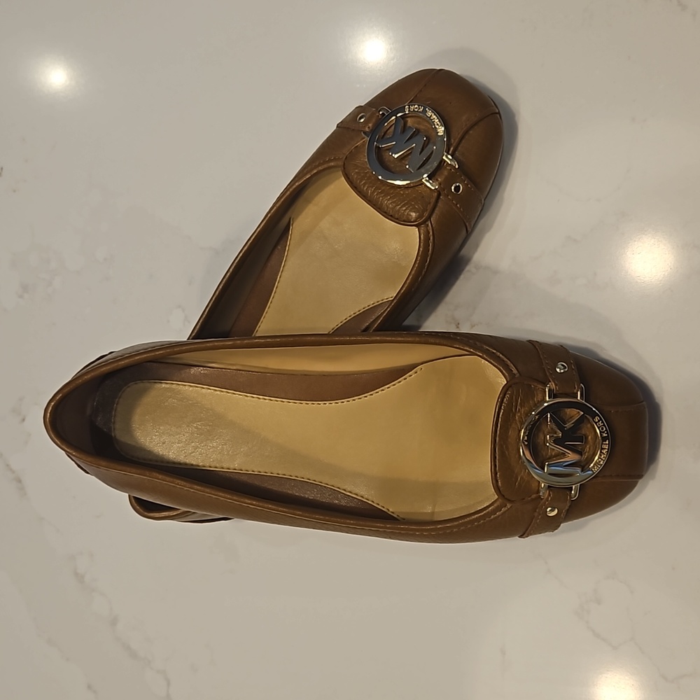 Michael Kors Tracee Saffiano Leather Moccasin / Ballet Flat